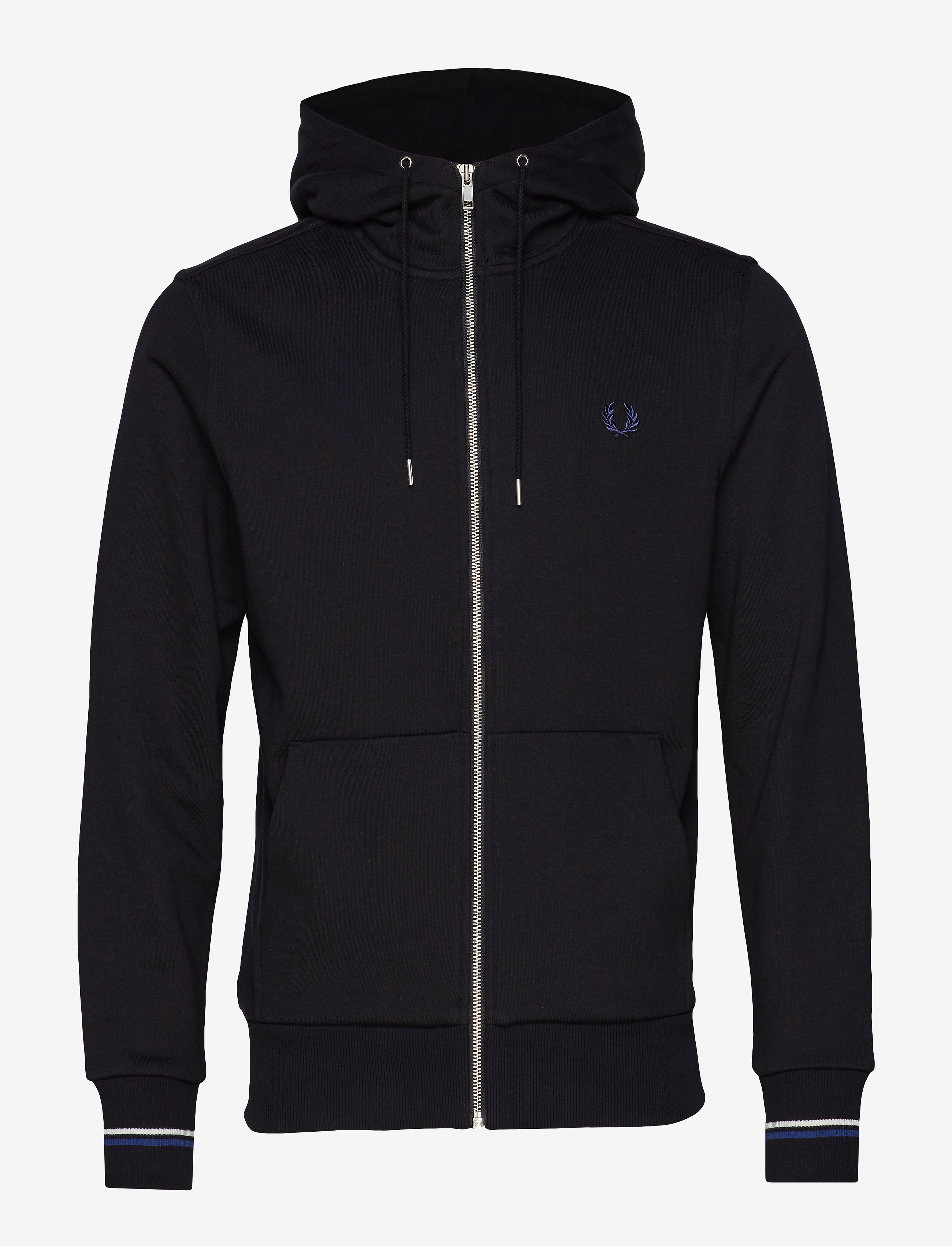 HOODED ZIP SWEATSHIRT - BLACK