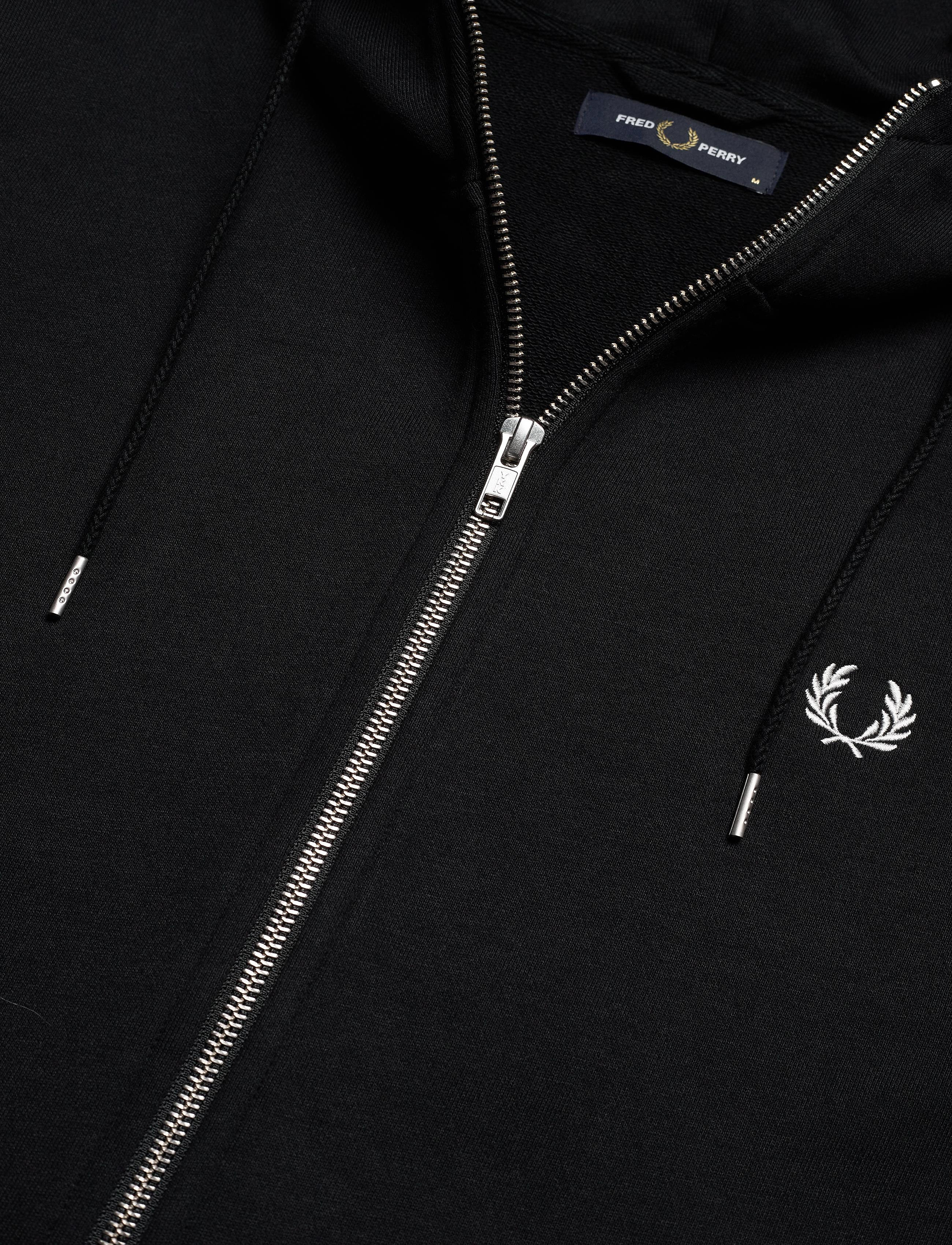 Fred Perry - HOODED ZIP SWEATSHIRT - hoodies - black - 3