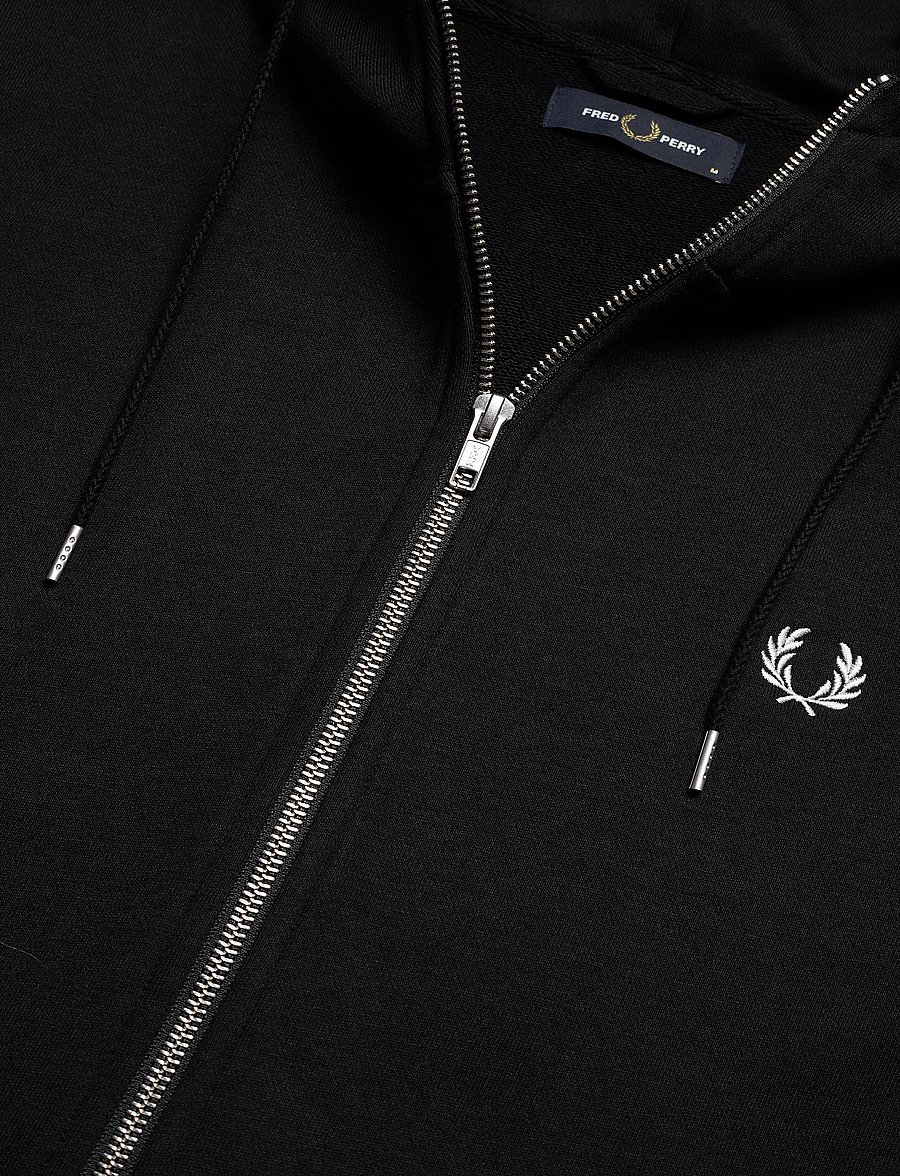 Fred Perry - HOODED ZIP SWEATSHIRT - hoodies - black - 3