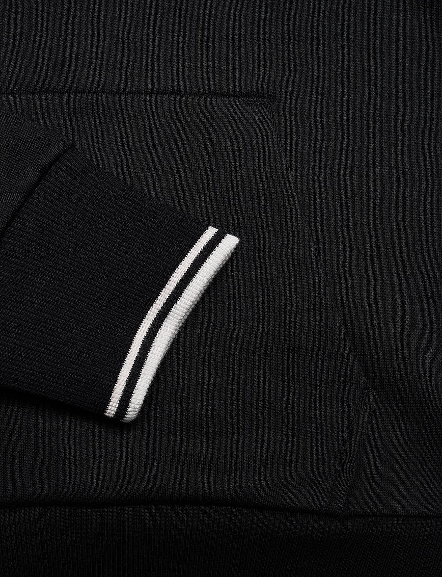 Fred Perry - HOODED ZIP SWEATSHIRT - hoodies - black - 4