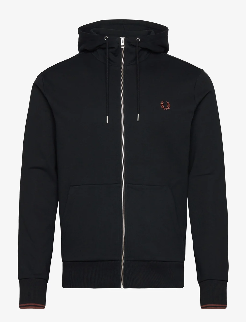 Fred perry best sale black zip hoodie