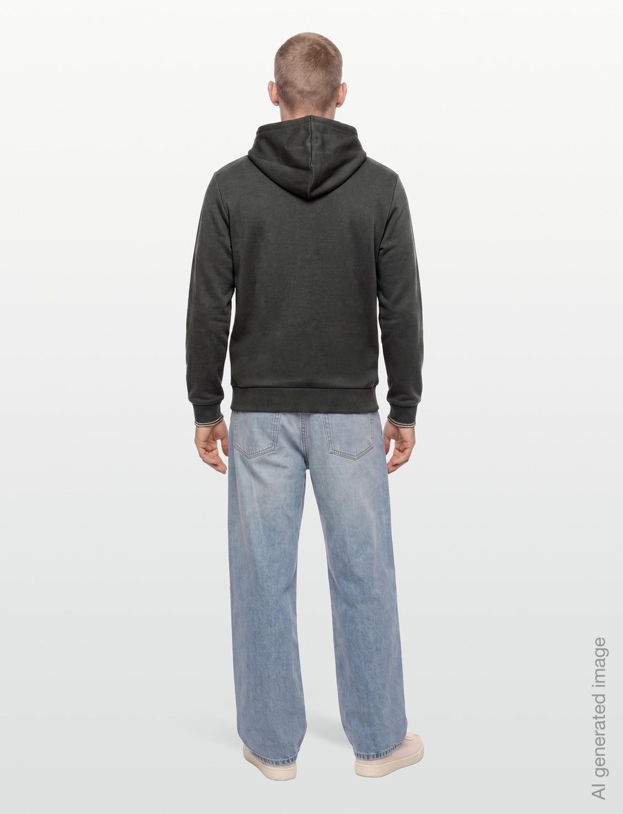 Fred Perry - HOODED ZIP SWEATSHIRT - kapuutsiga pusad - fieldgreen/oatme - 4