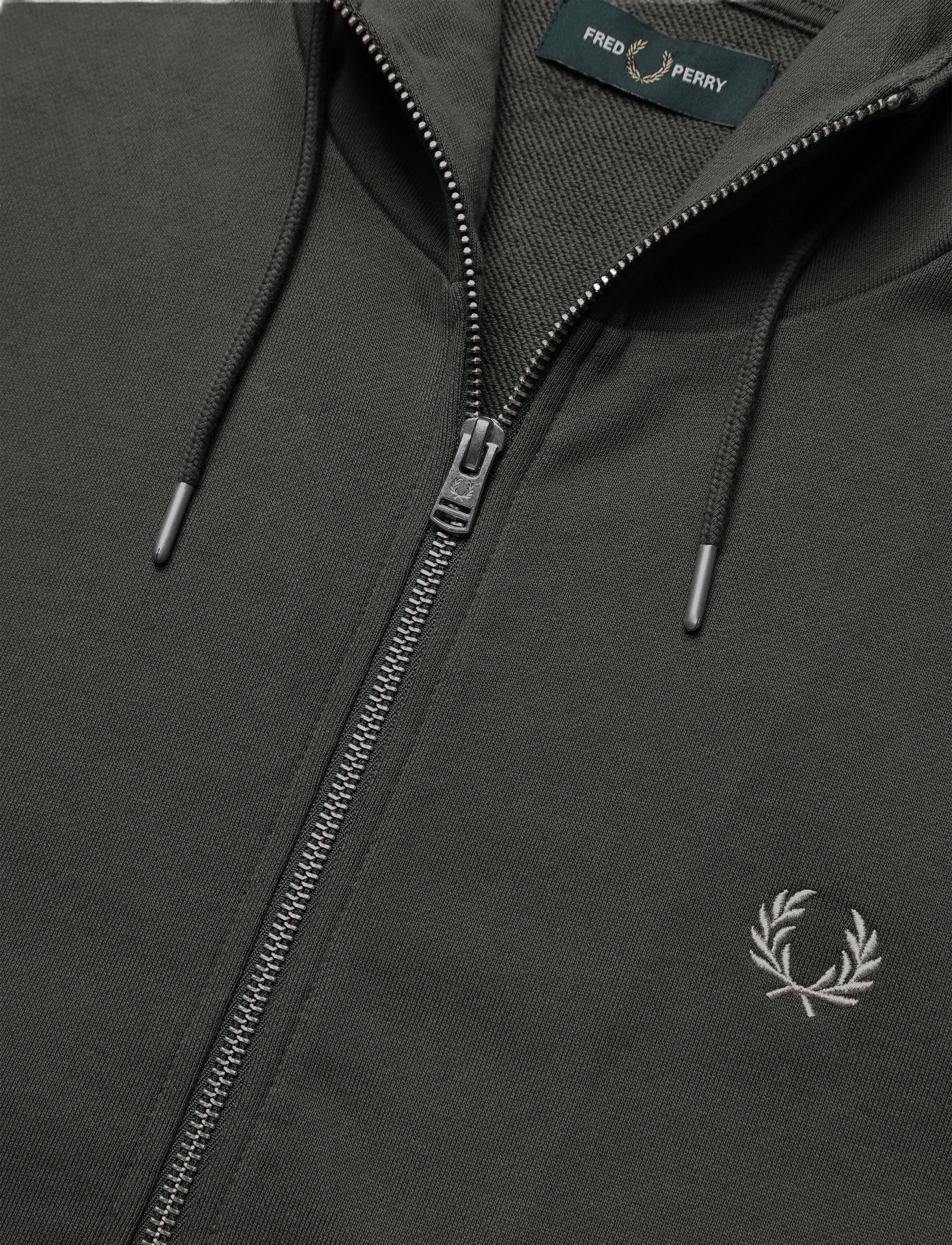 Fred Perry - HOODED ZIP SWEATSHIRT - hoodies - fieldgreen/oatme - 2