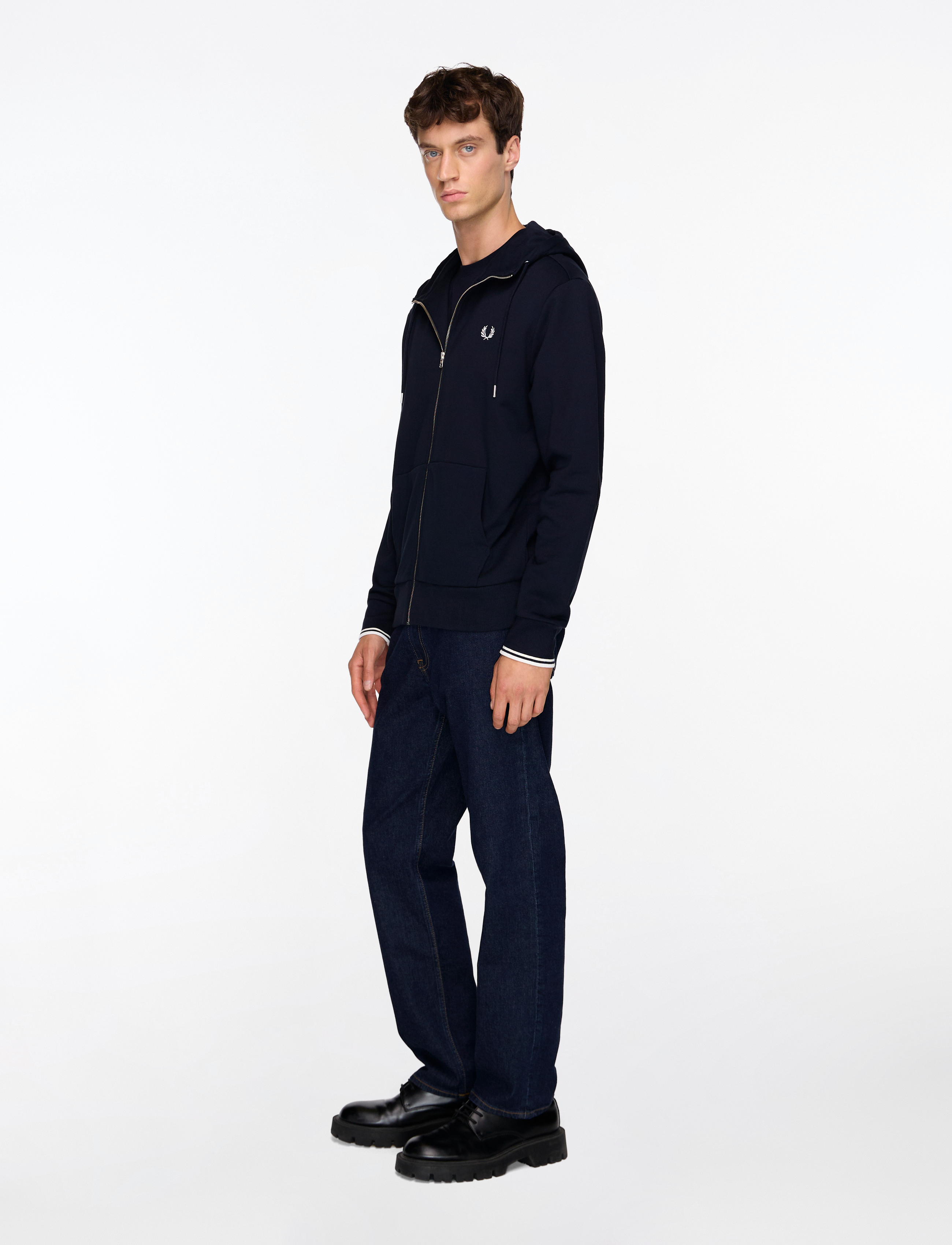 Fred Perry - HOODED ZIP SWEATSHIRT - kapuzenpullover - navy - 3