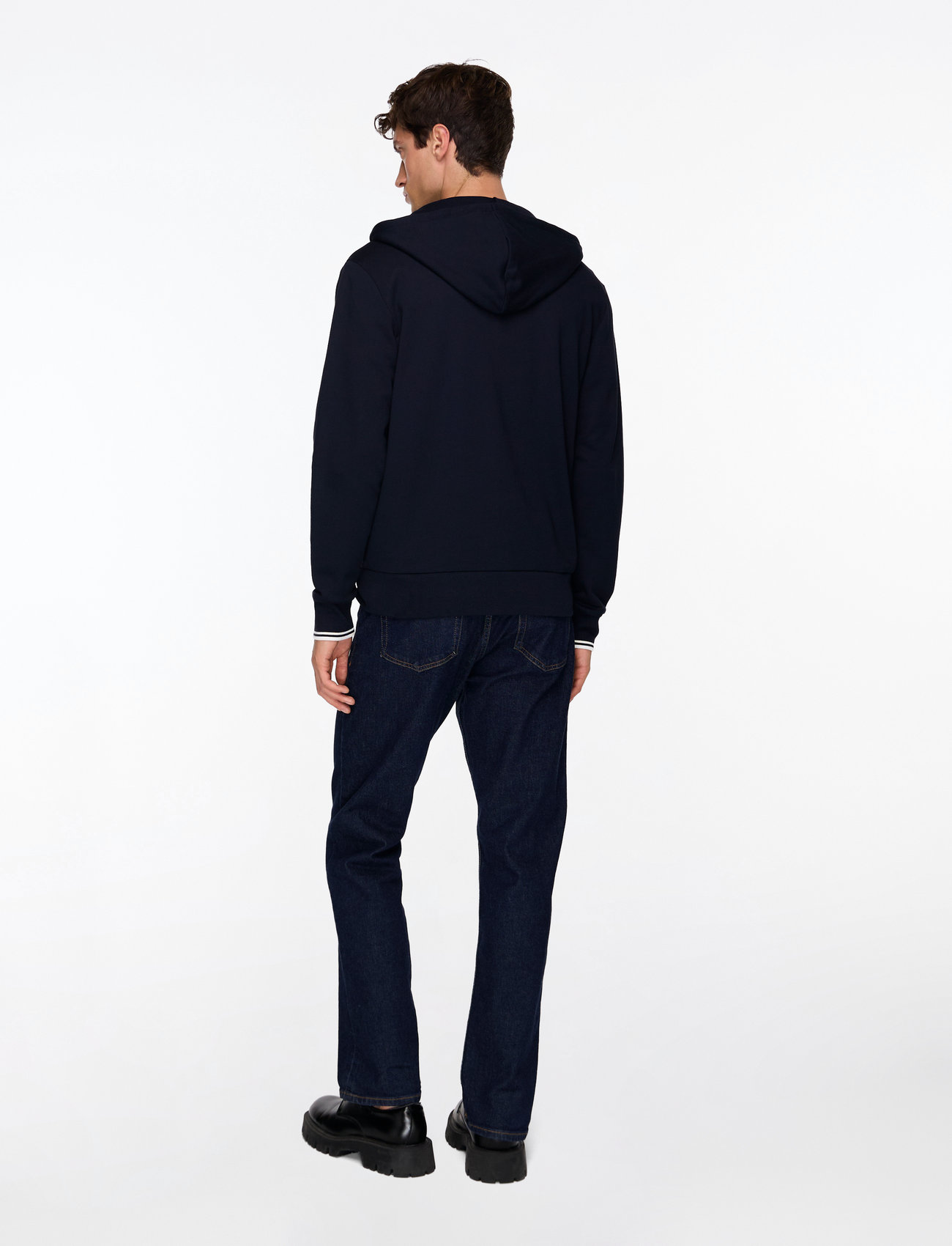 Fred Perry - HOODED ZIP SWEATSHIRT - hættetrøjer - navy - 4