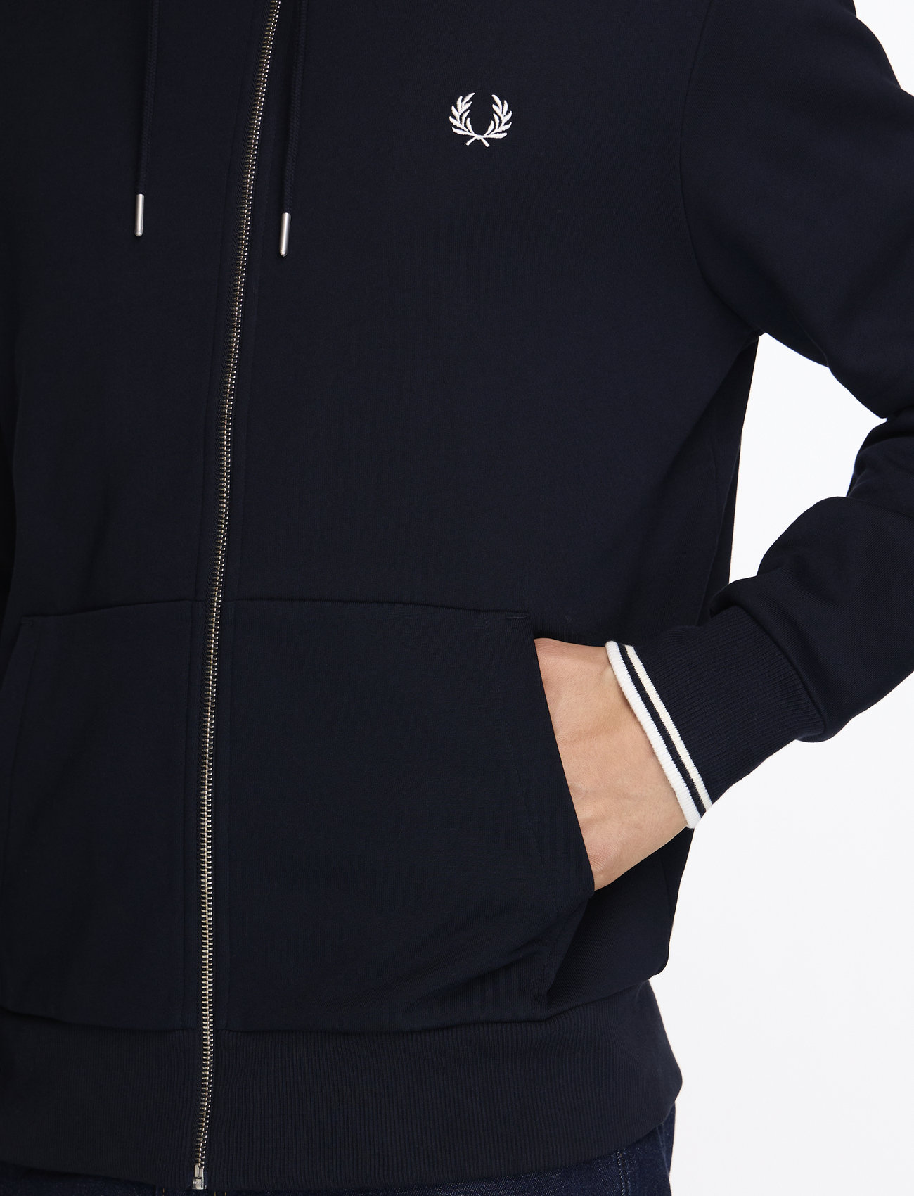 Fred Perry - HOODED ZIP SWEATSHIRT - hættetrøjer - navy - 5