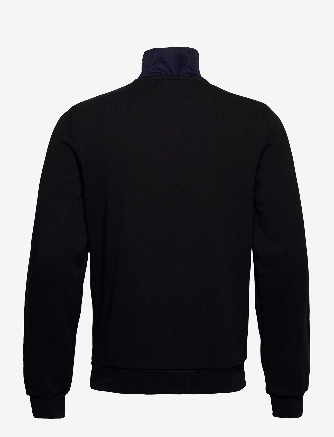 Fred Perry - EMB HALF ZIP TRACK - black - 1