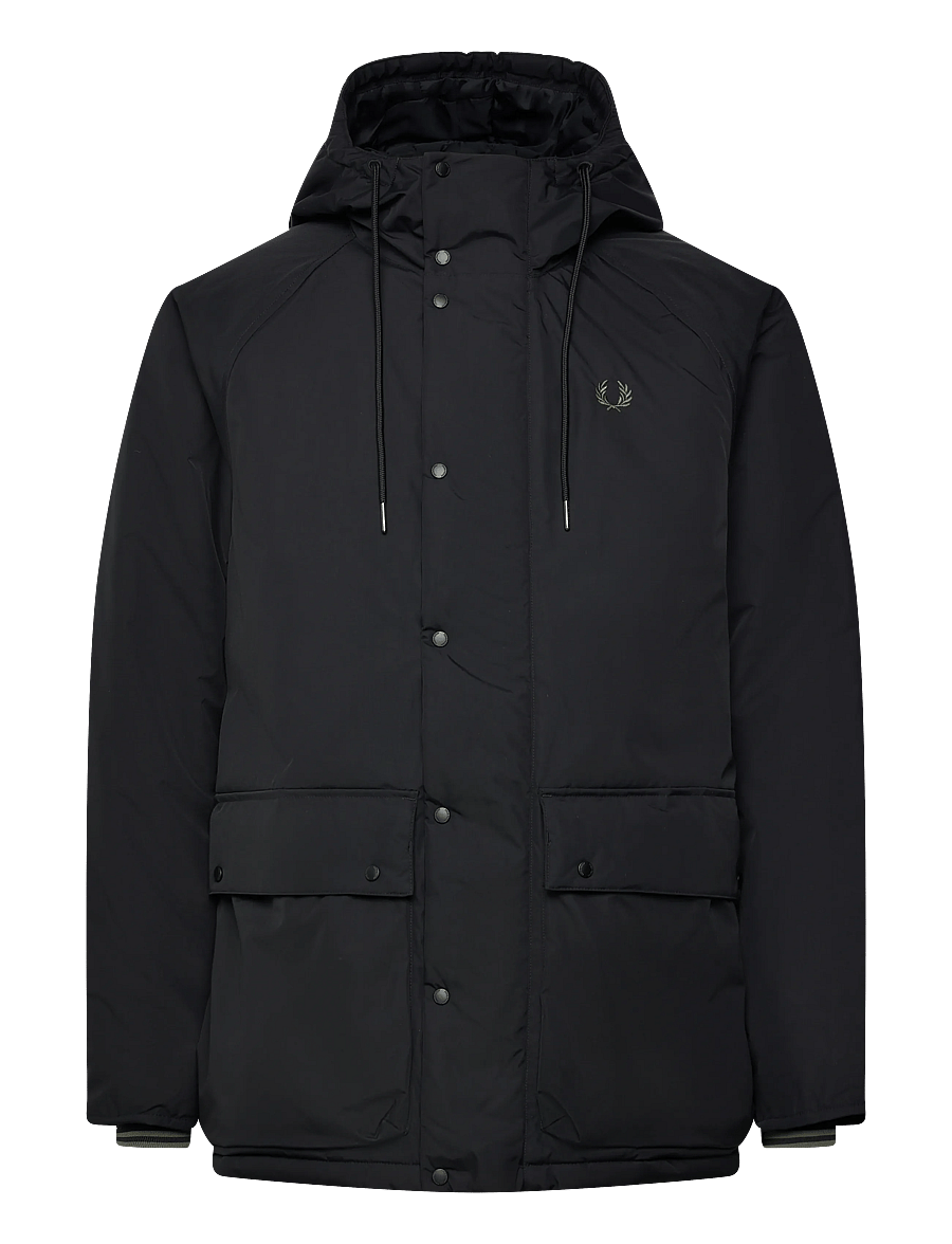 Fred Perry - PADDED ZIP THROUGH JKT - daunenjacken - black - 1