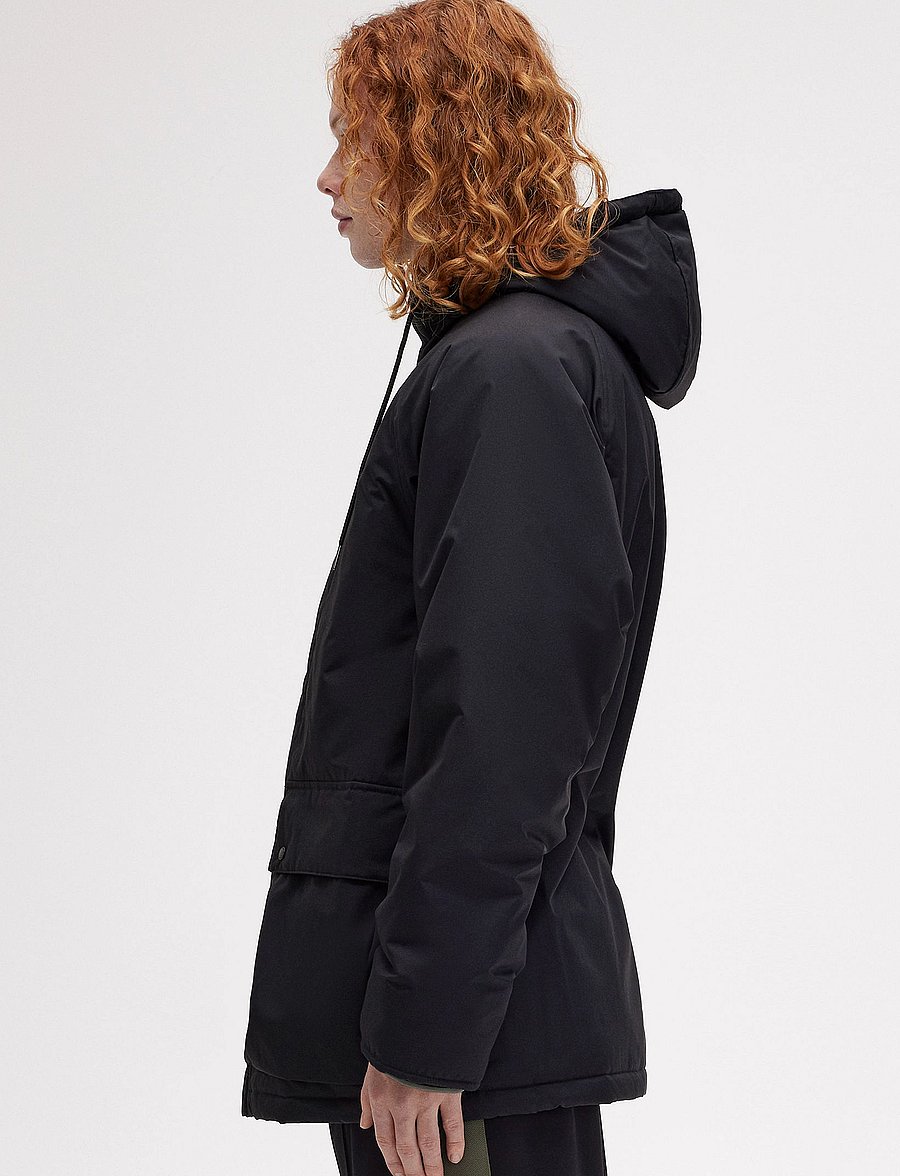 Fred Perry - PADDED ZIP THROUGH JKT - daunenjacken - black - 3