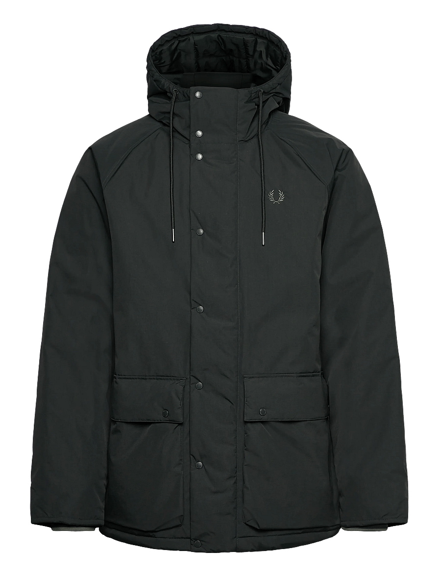 Fred Perry - PADDED ZIP THROUGH JKT - daunenjacken - night green - 1