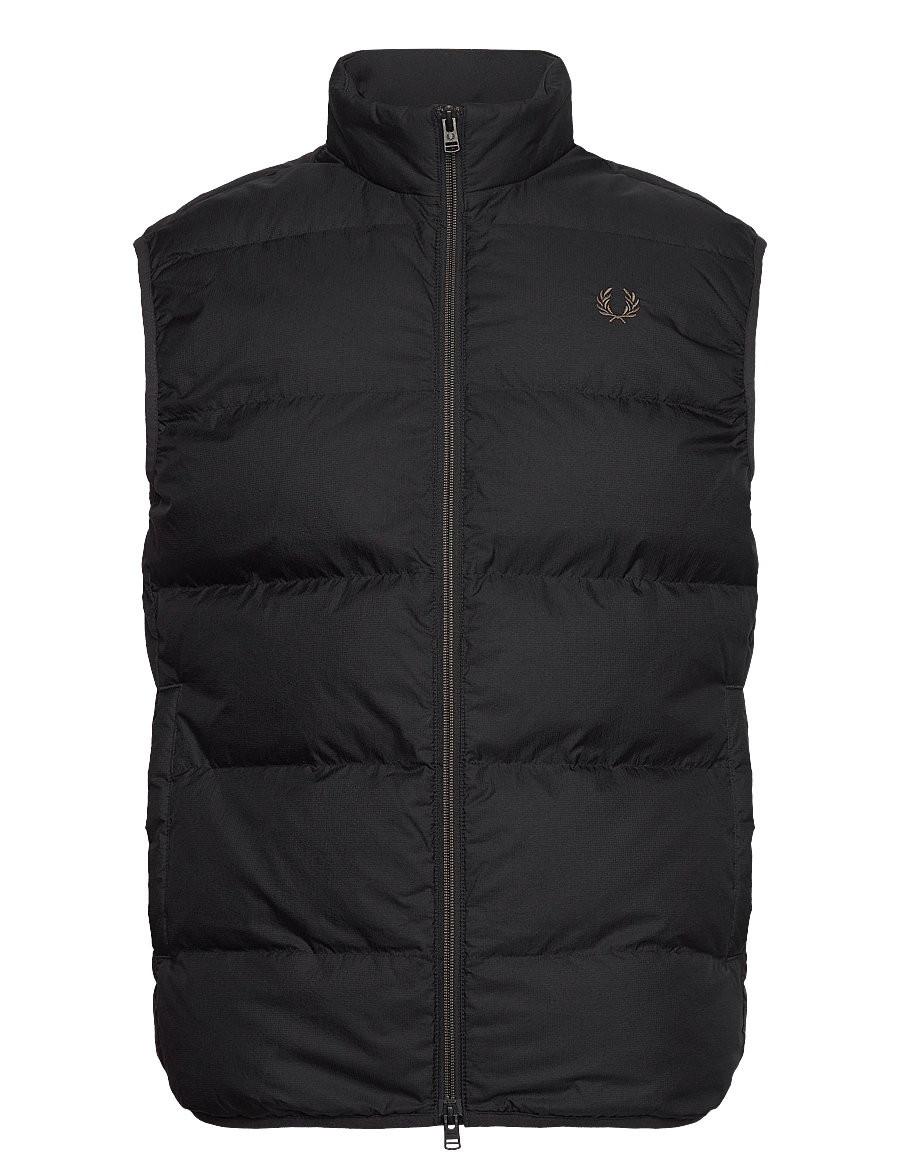 Fred Perry - INSULATED GILET - västar - black - 1