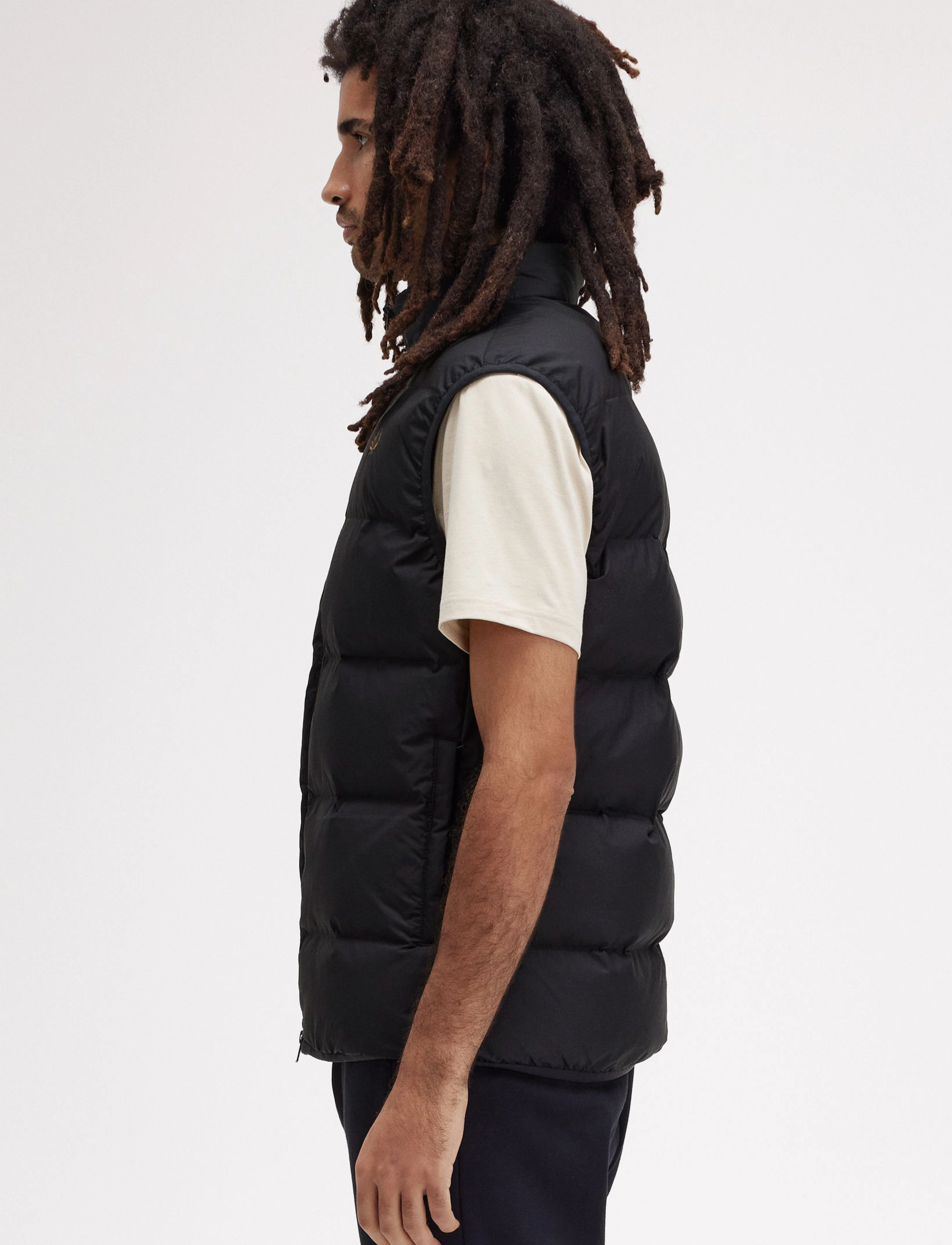 Fred Perry - INSULATED GILET - västar - black - 3