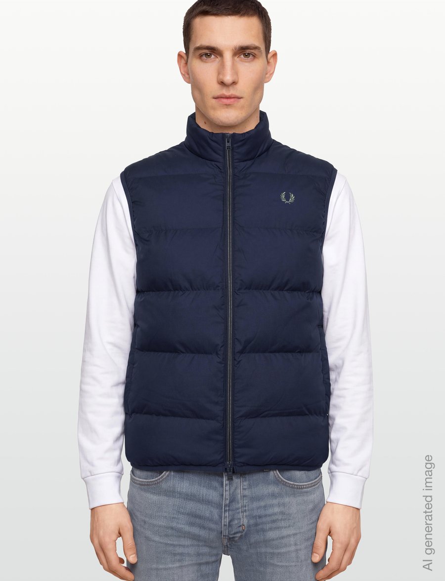 Fred Perry - INSULATED GILET - westen - dark airforce - 3