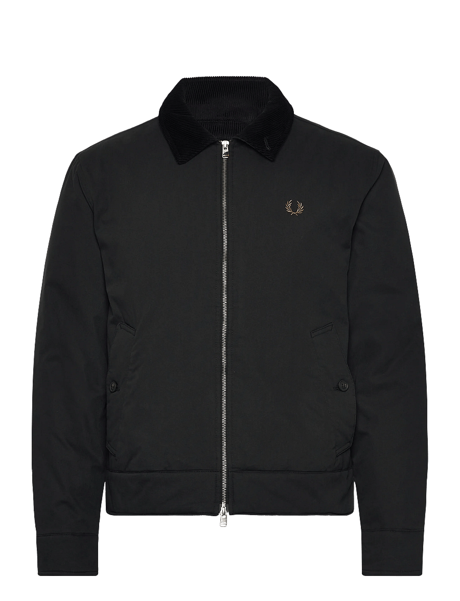 Fred Perry - COTTON CABAN JACKET - daunenjacken - black - 1