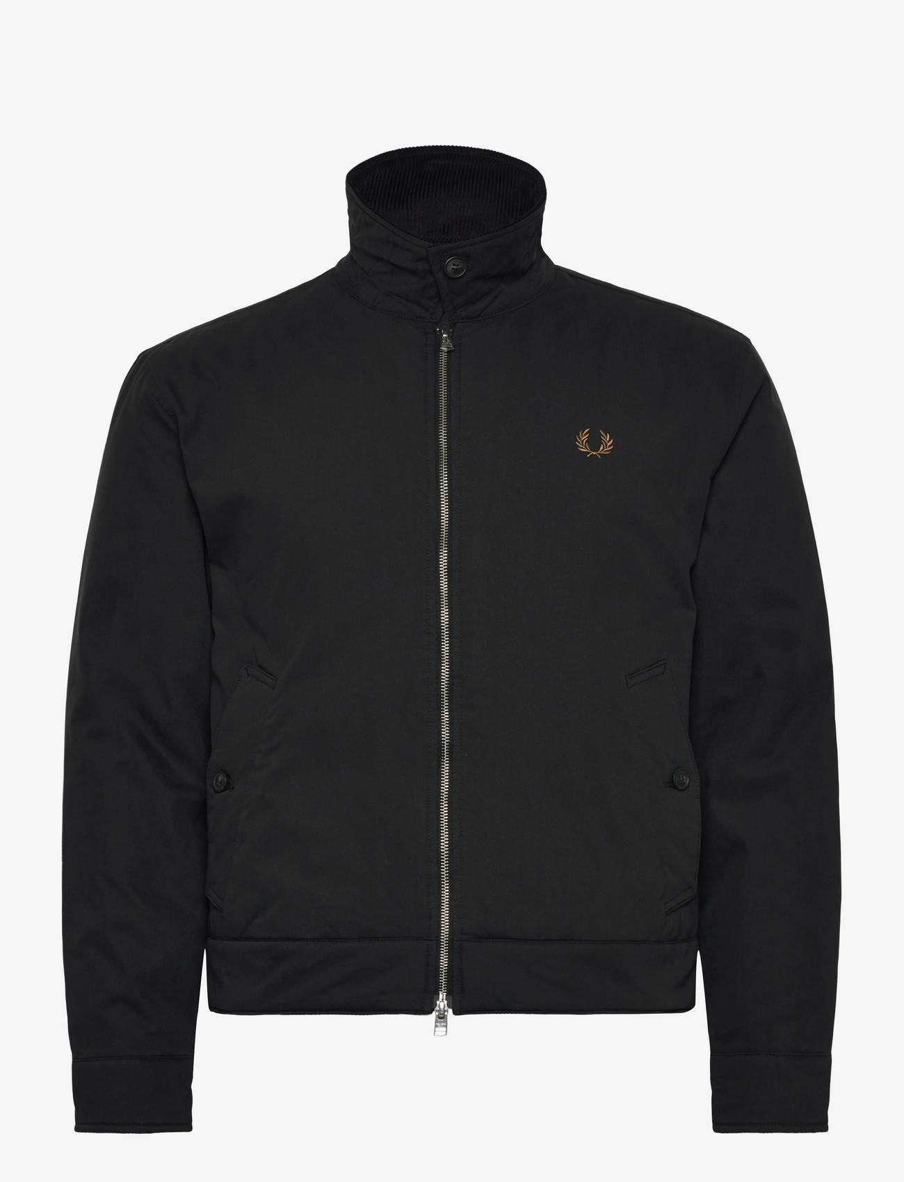 Fred Perry - COTTON CABAN JACKET - voodriga joped - black - 2
