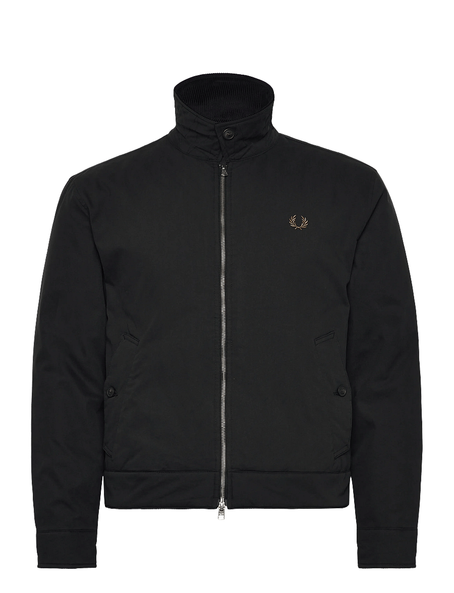 Fred Perry - COTTON CABAN JACKET - daunenjacken - black - 3