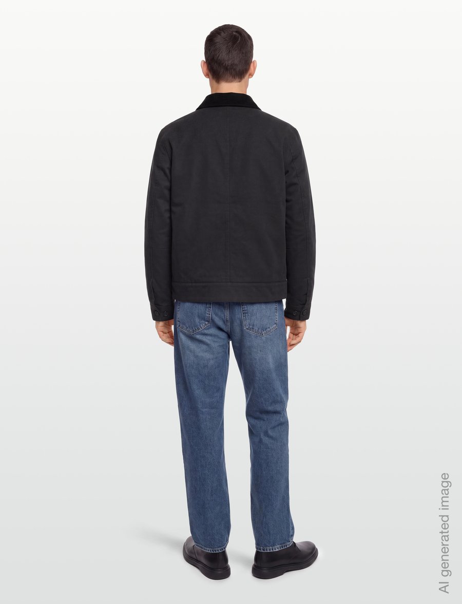 Fred Perry - COTTON CABAN JACKET - daunenjacken - black - 4