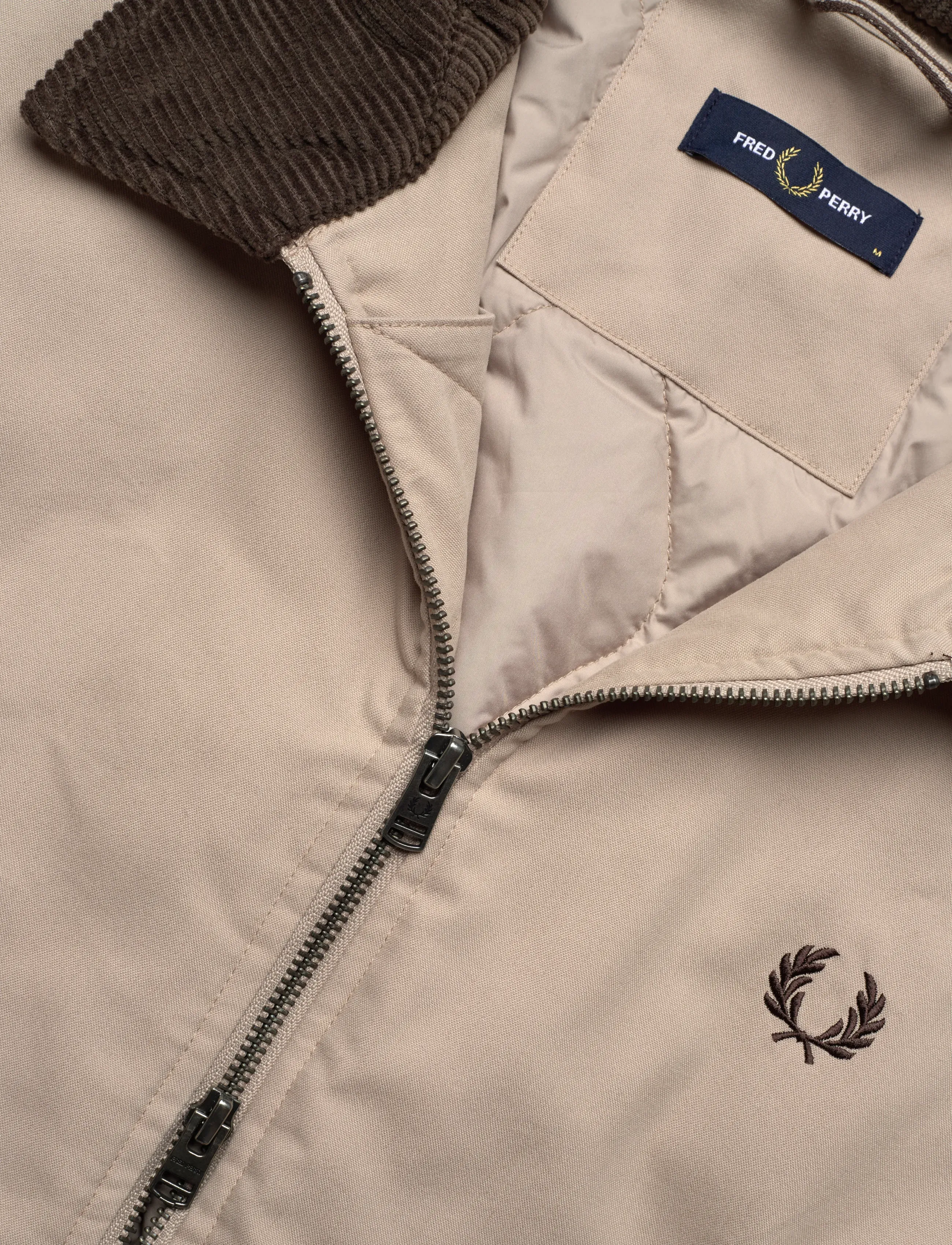 Fred Perry - COTTON CABAN JACKET - dunjackor - warm oat - 2