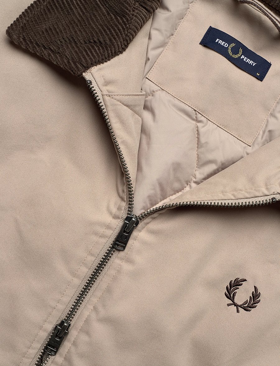 Fred Perry - COTTON CABAN JACKET - daunenjacken - warm oat - 2