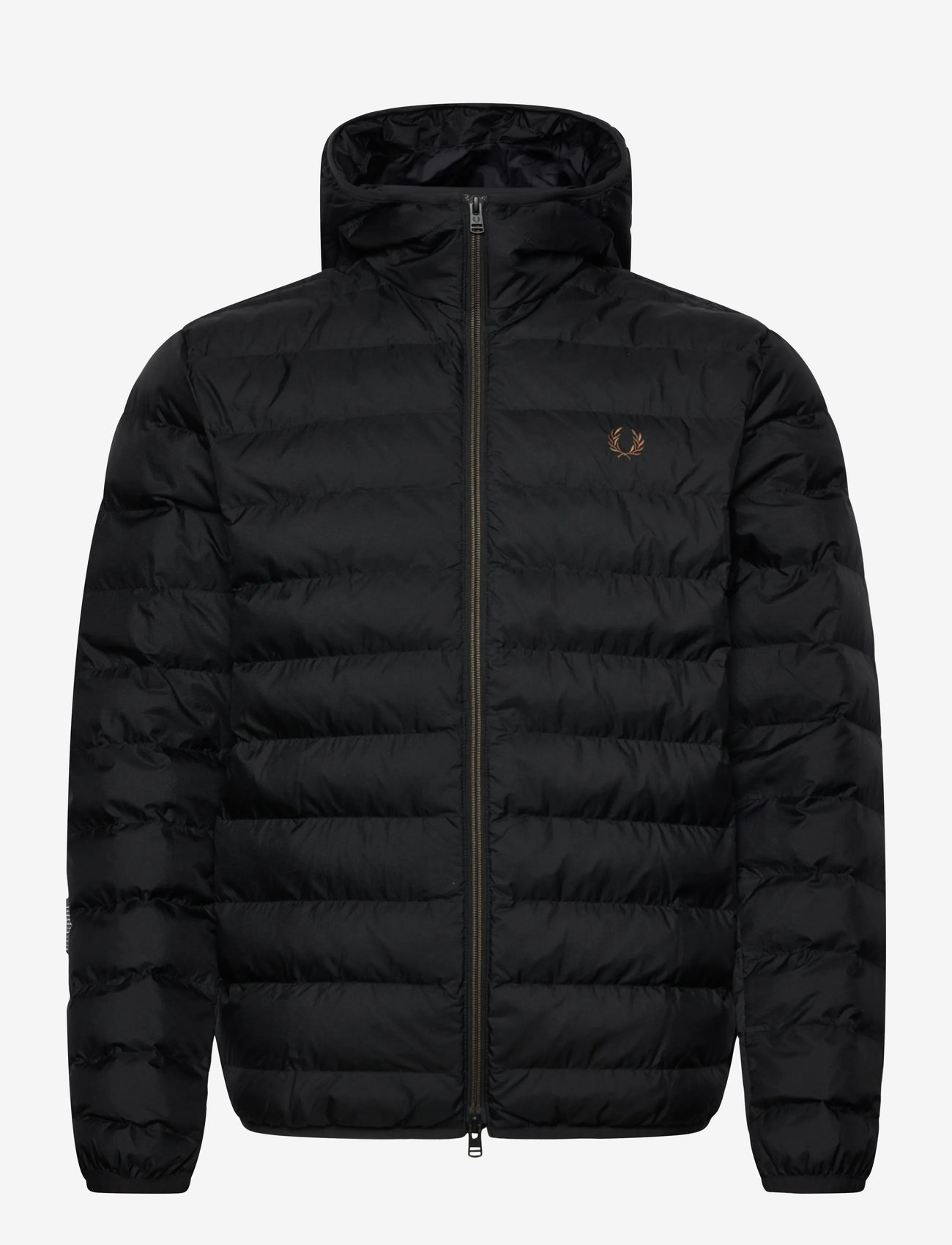Fred Perry - HOODED INSULATED JACKET - winter jackets - black - 0