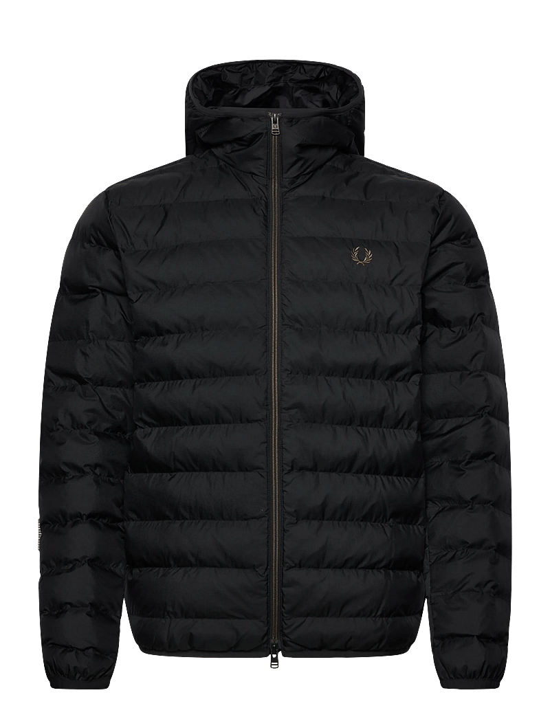 Fred Perry - HOODED INSULATED JKT - dunjackor - black - 0