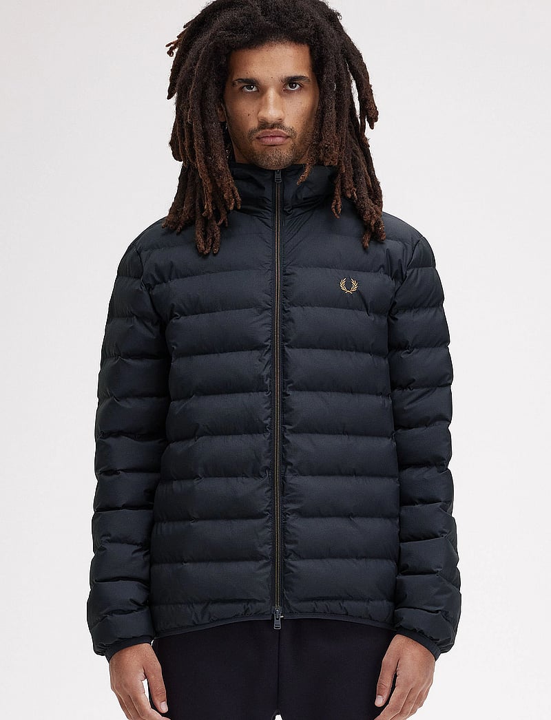 Fred Perry - HOODED INSULATED JKT - dunjakker - navy - 0