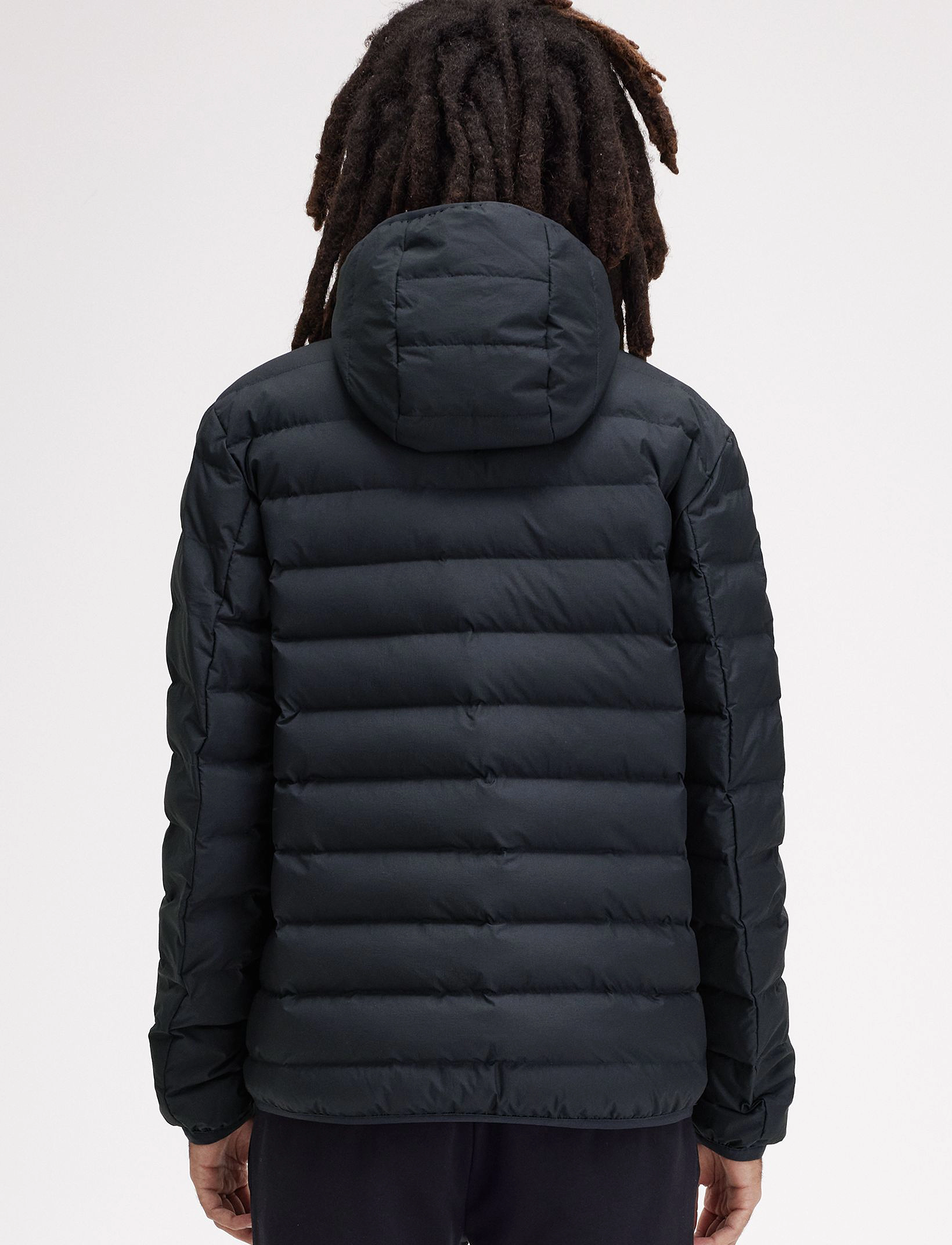 Fred Perry - HOODED INSULATED JKT - vinterjackor - navy - 4