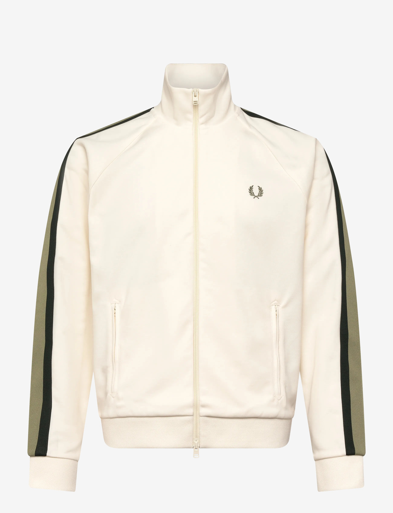 Fred Perry - TWO COL TAPE TRK JKT - light ecru - 0