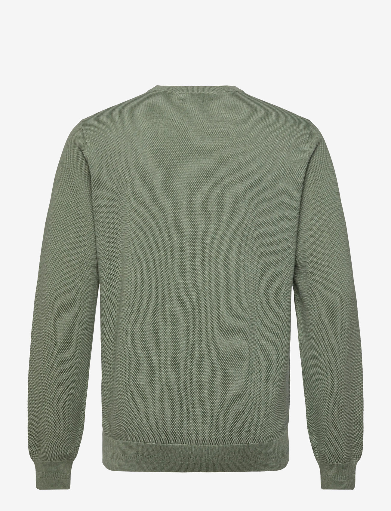 Fred Perry - PIQUE STITCH JUMPER - knitted round necks - bayleaf - 1