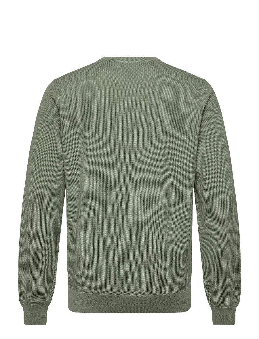 Fred Perry - PIQUE STITCH JUMPER - Ümara kaelusega - bayleaf - 1