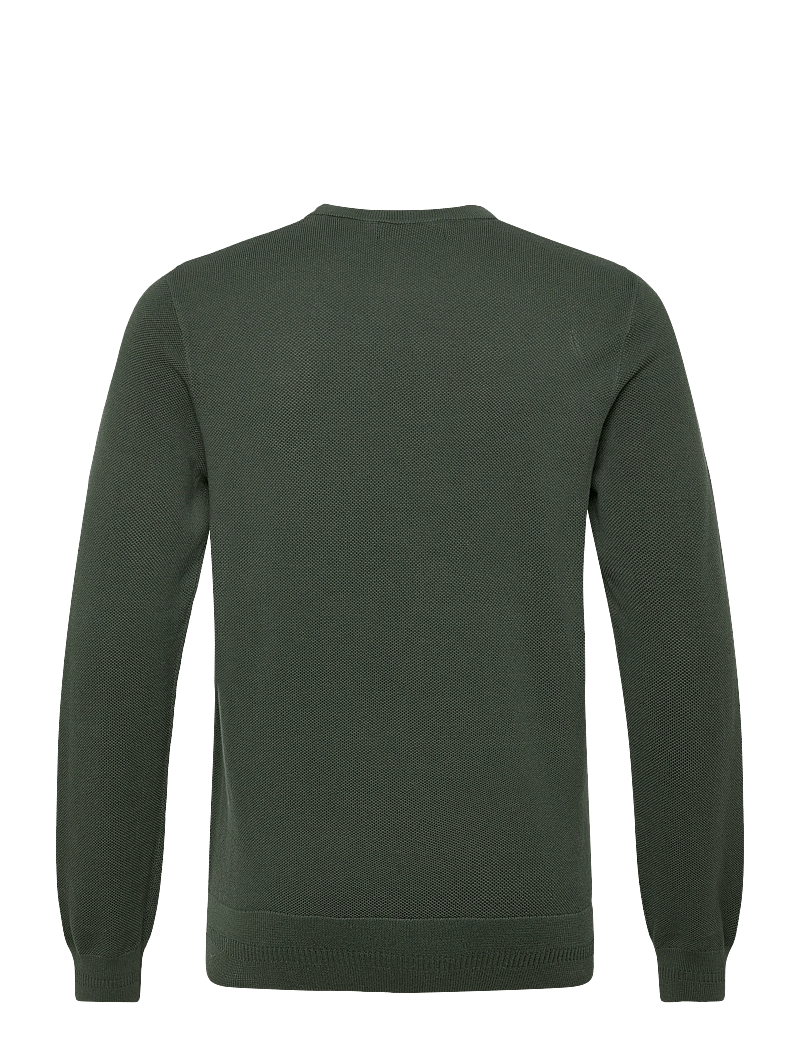 Fred Perry - PIQUE STITCH JUMPER - rund hals - court green - 1