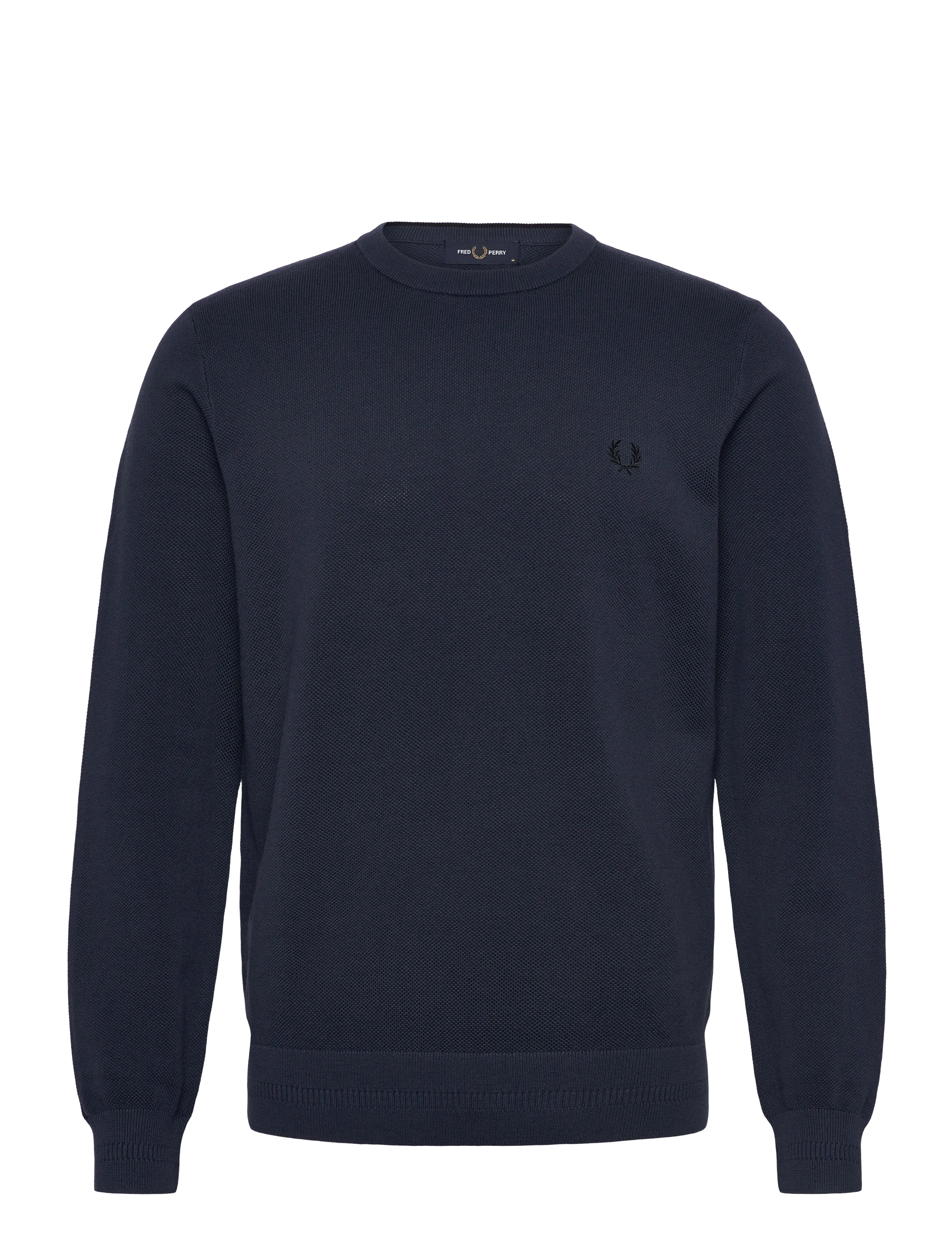Fred Perry PIQUE STITCH JUMPER - Strickmode - DARK AIRFORCE / navy