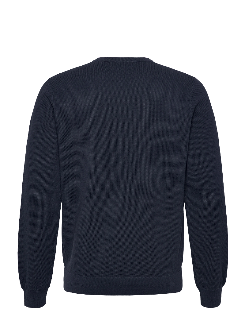 Fred Perry - PIQUE STITCH JUMPER - rundhals - dark airforce - 1