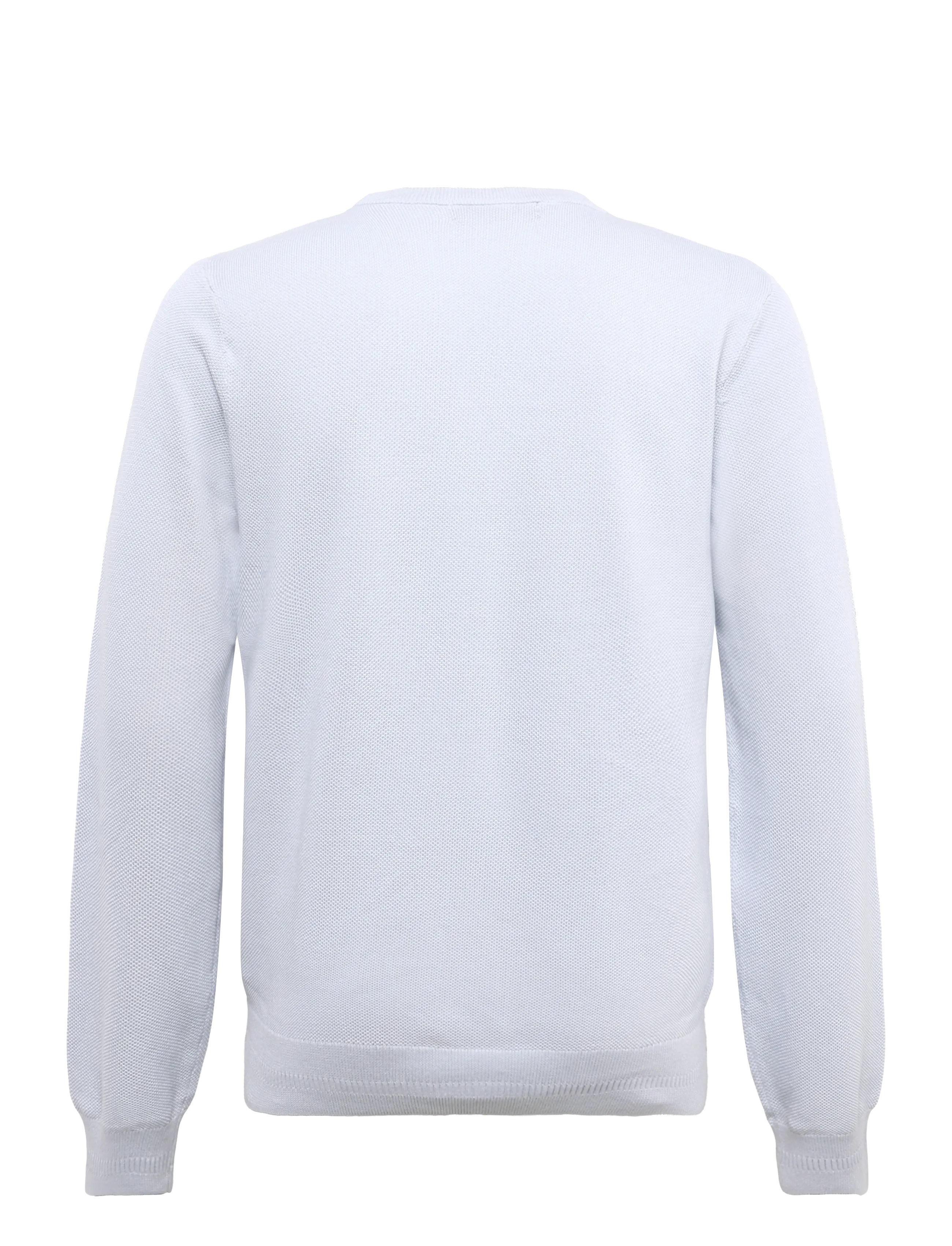 Fred Perry - PIQUE STITCH JUMPER - rund hals - dusky blue - 2