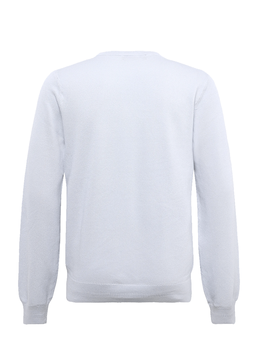 Fred Perry - PIQUE STITCH JUMPER - rundhals - dusky blue - 2