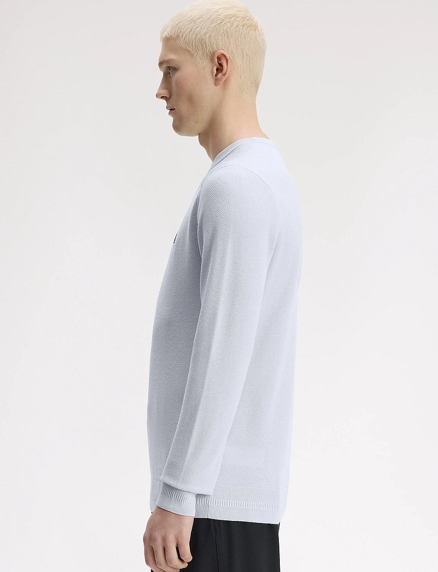 Fred Perry - PIQUE STITCH JUMPER - rundhals - dusky blue - 3