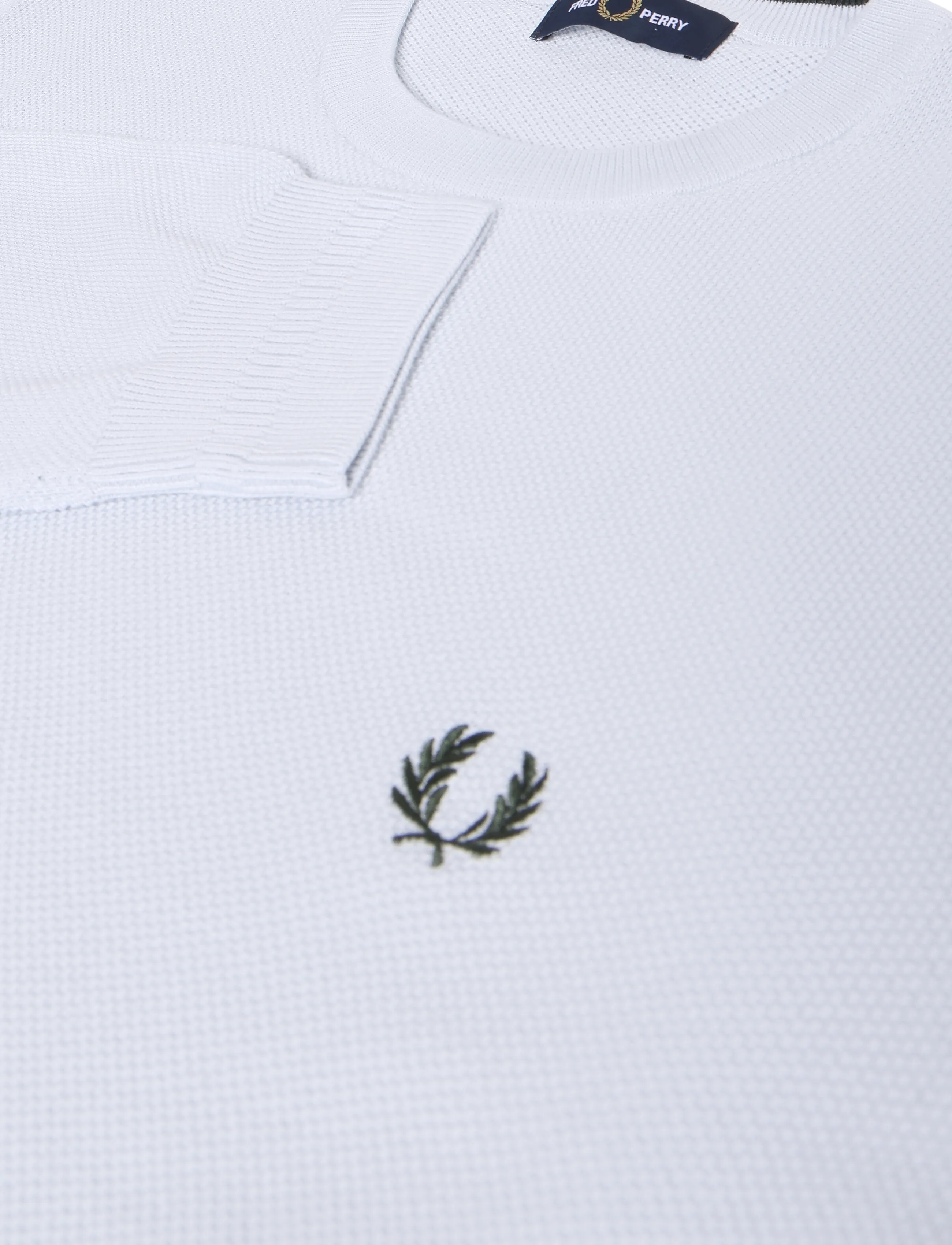 Fred Perry - PIQUE STITCH JUMPER - rund hals - dusky blue - 4