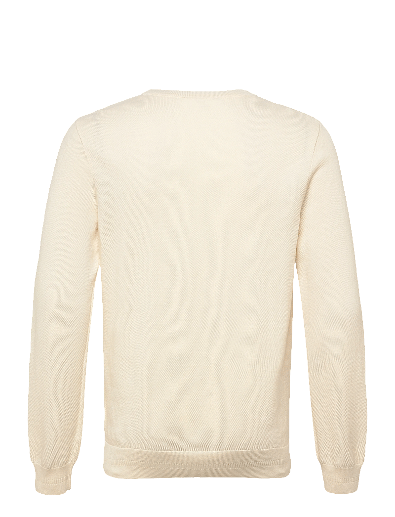 Fred Perry - PIQUE STITCH JUMPER - rund hals - ecru - 1