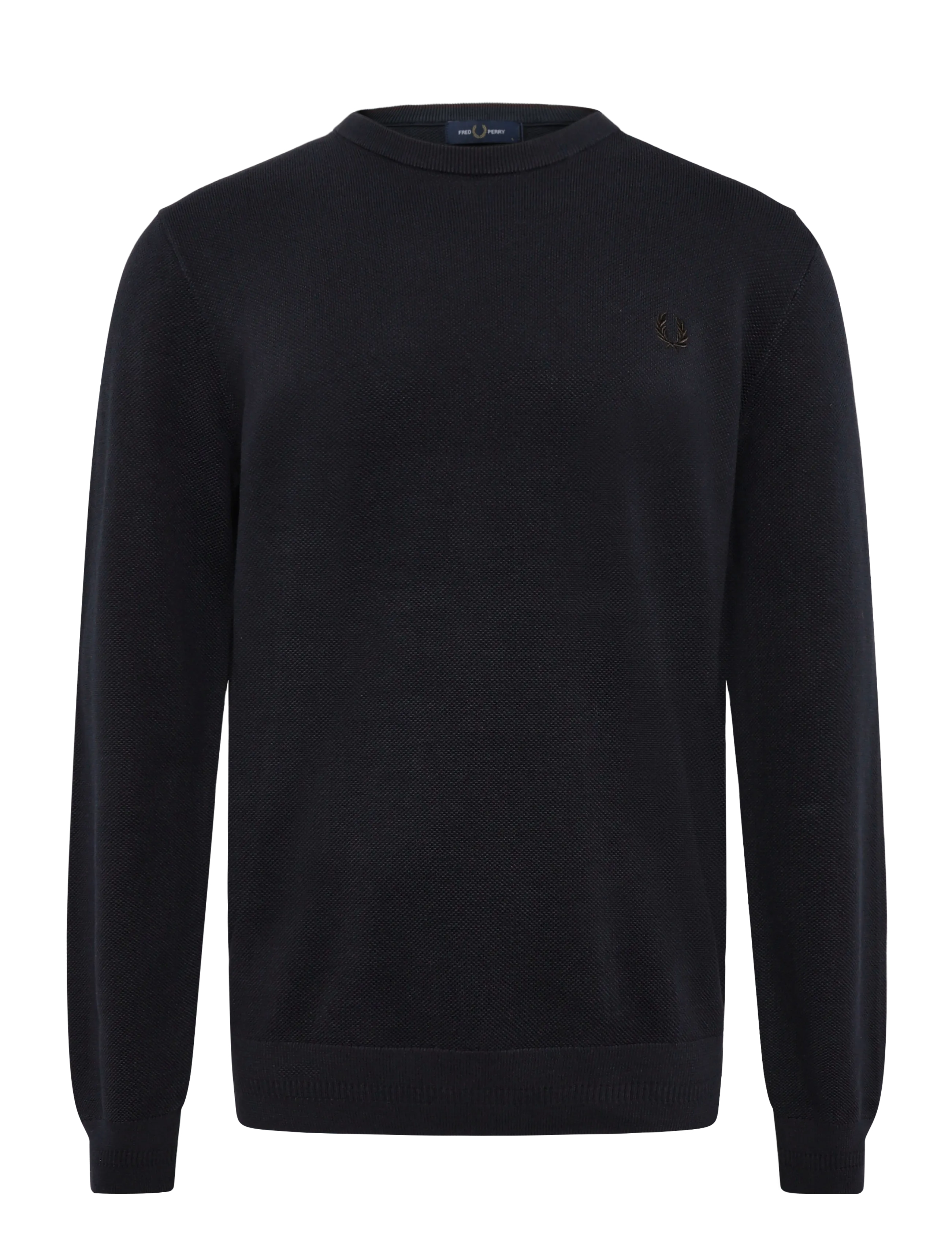Fred Perry - PIQUE STITCH JUMPER - rundhals - navy - 1