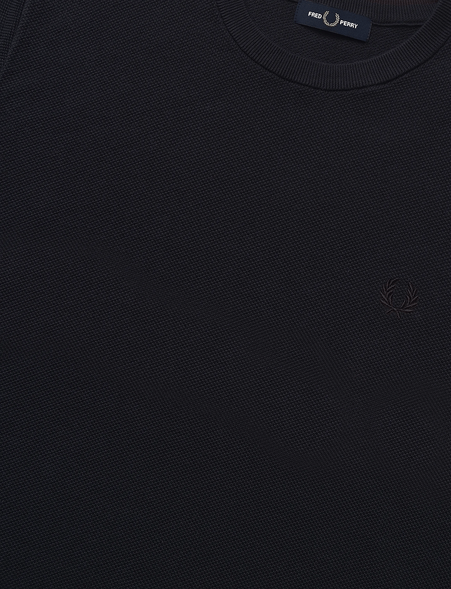 Fred Perry - PIQUE STITCH JUMPER - Ümara kaelusega - navy - 4