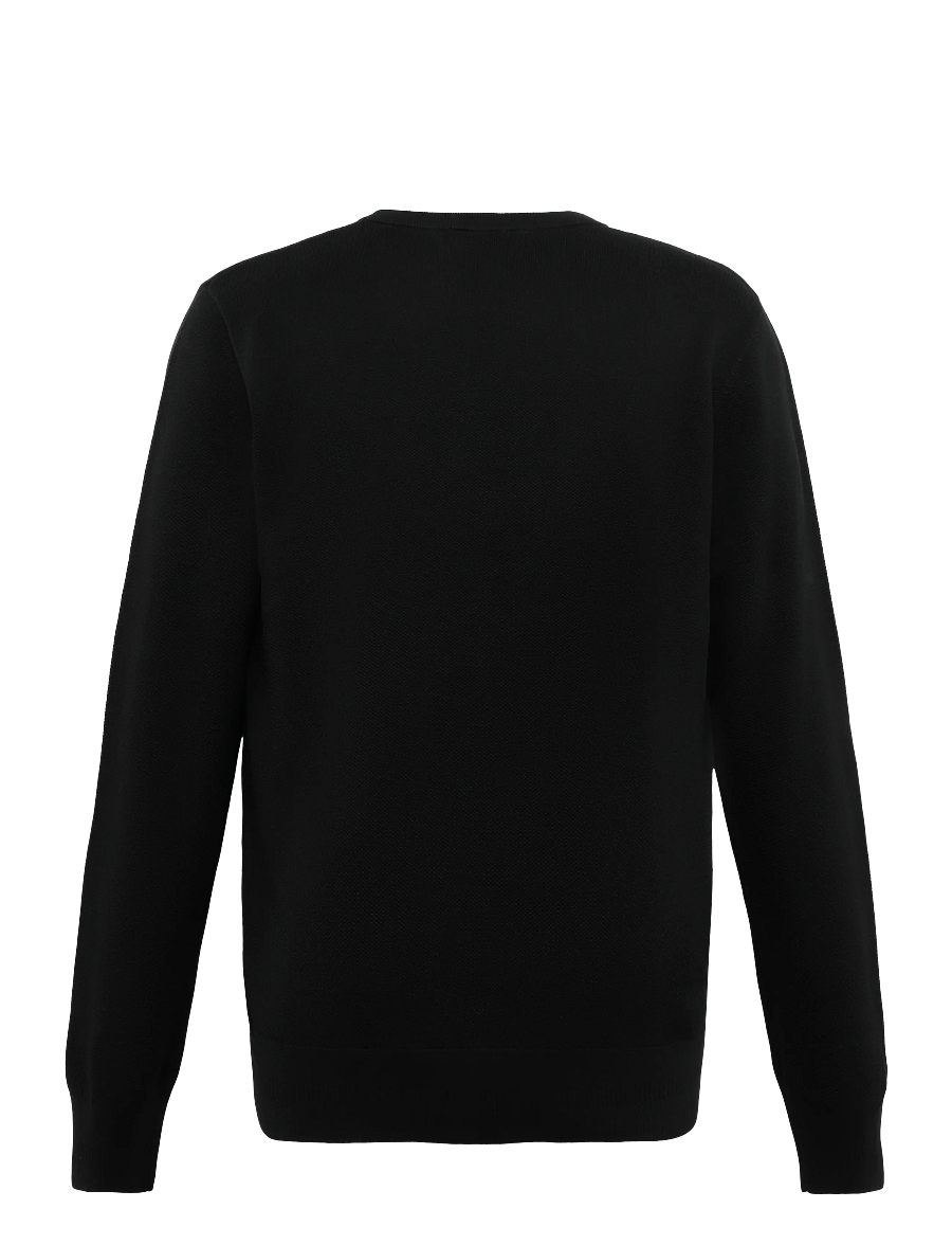 Fred Perry - PIQUE STITCH JUMPER - rundhals - night green - 2