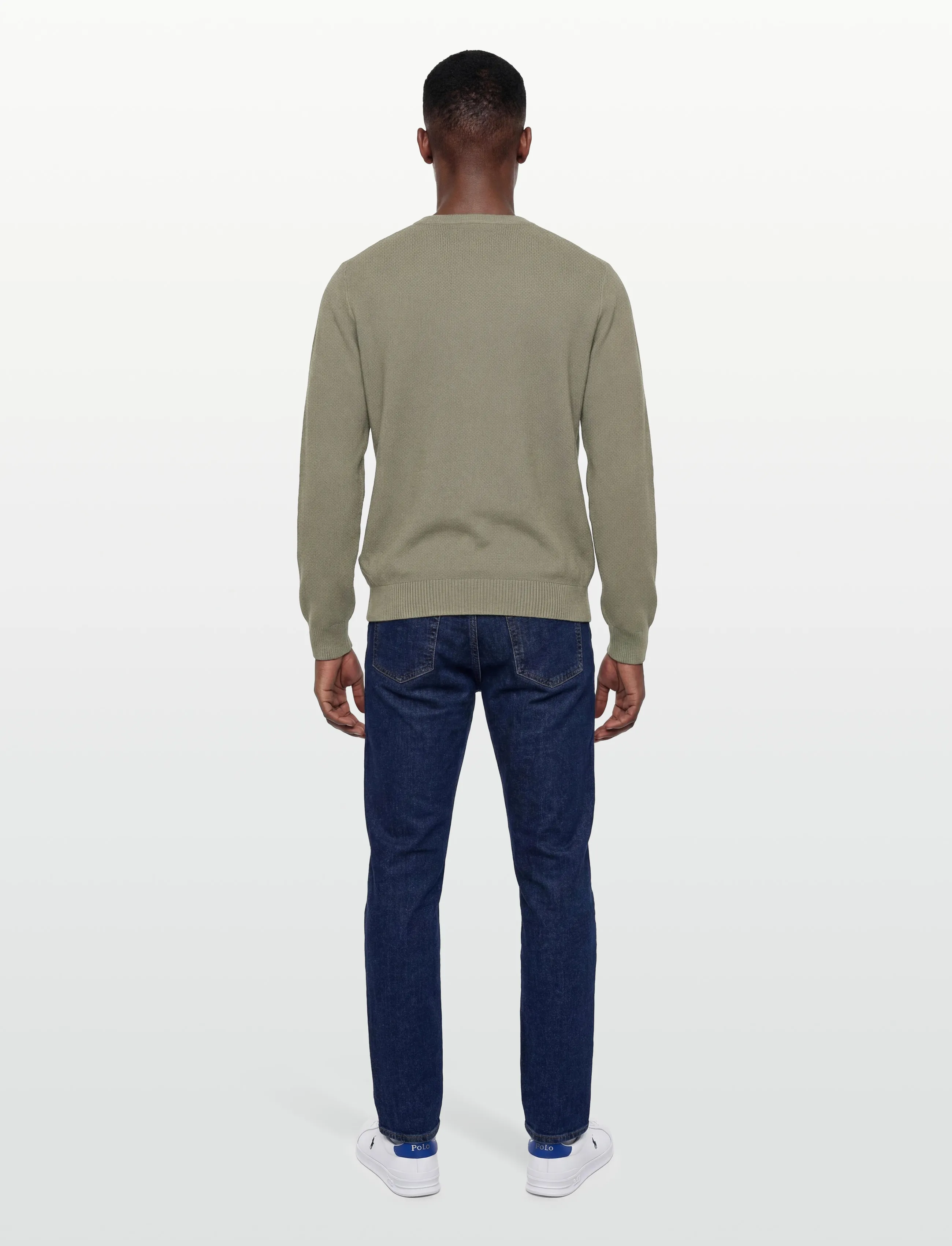 Fred Perry - PIQUE STITCH JUMPER - trøjer - seagrass - 4