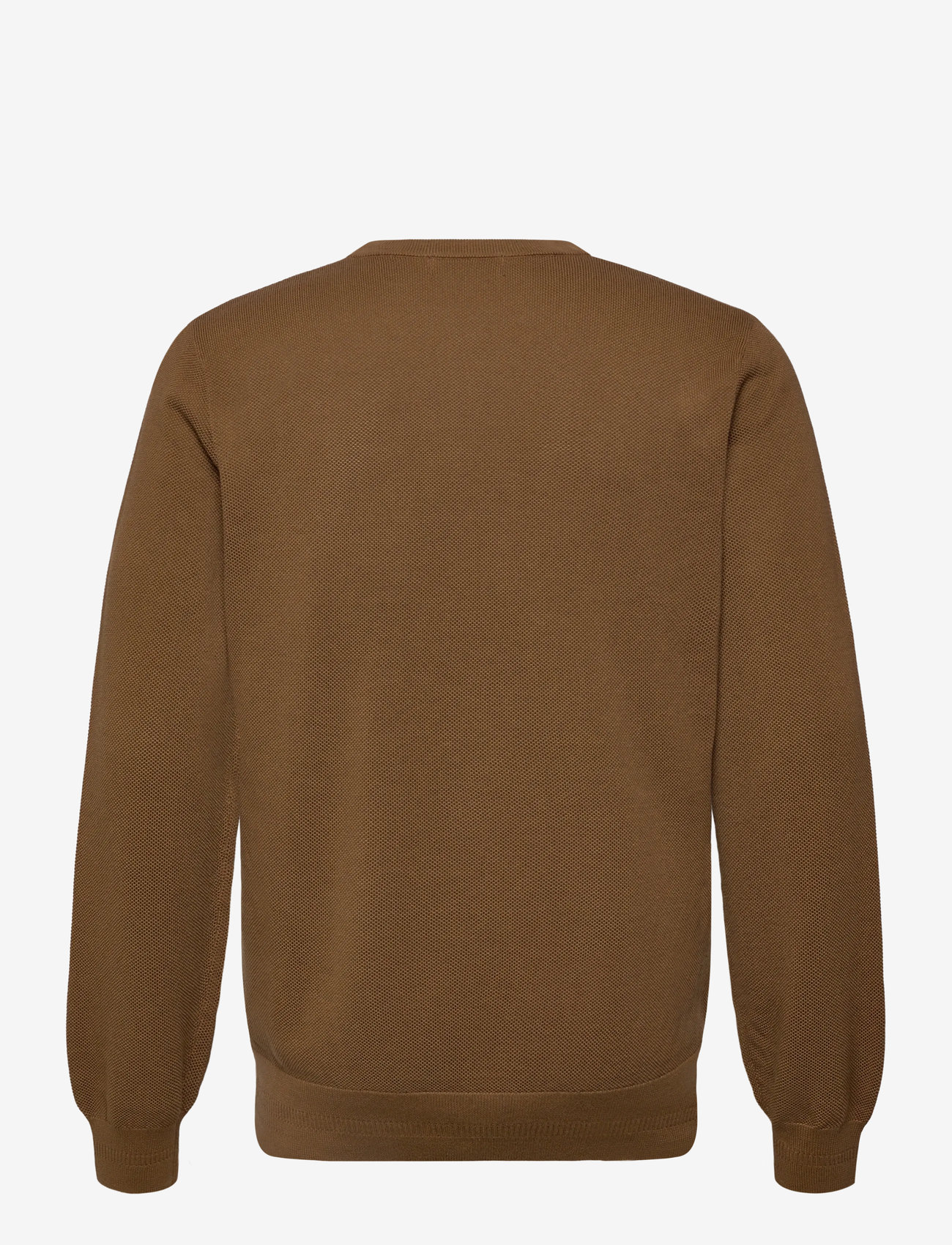 Fred Perry - PIQUE STITCH JUMPER - rund hals - shaded stone - 1