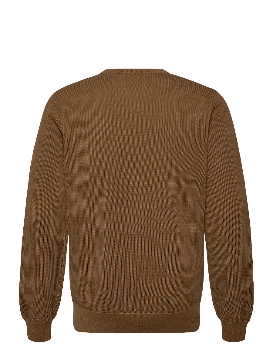 Fred Perry - PIQUE STITCH JUMPER - rundhals - shaded stone - 1
