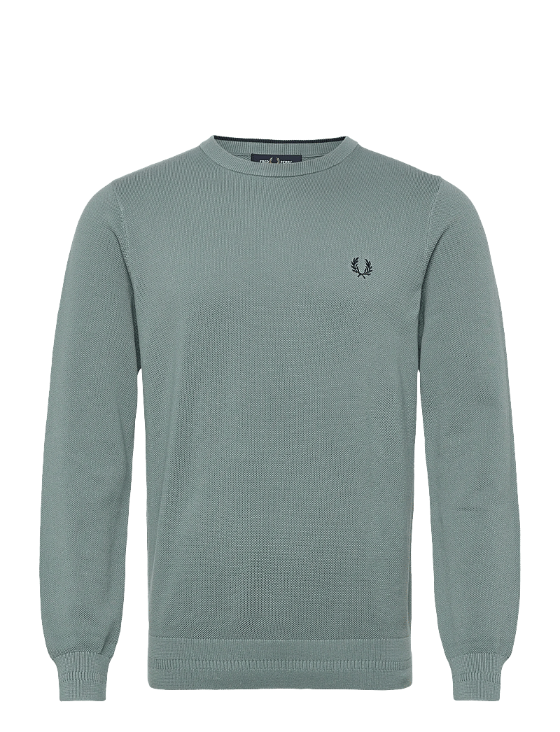 Fred Perry - PIQUE STITCH JUMPER - rundhalsad - stockport blue - 0
