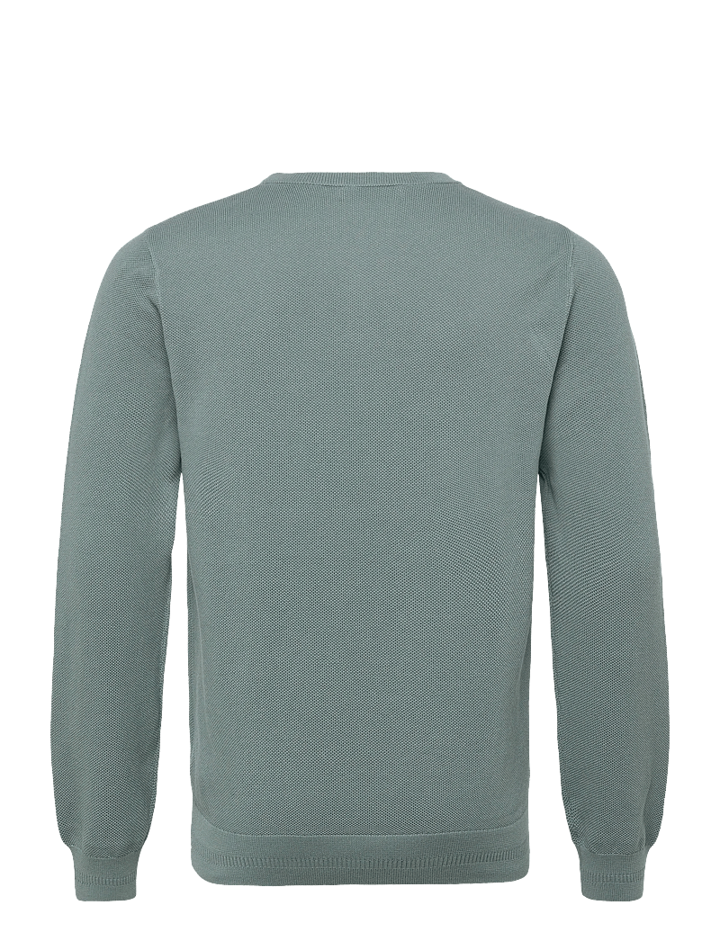 Fred Perry - PIQUE STITCH JUMPER - rundhalsad - stockport blue - 1