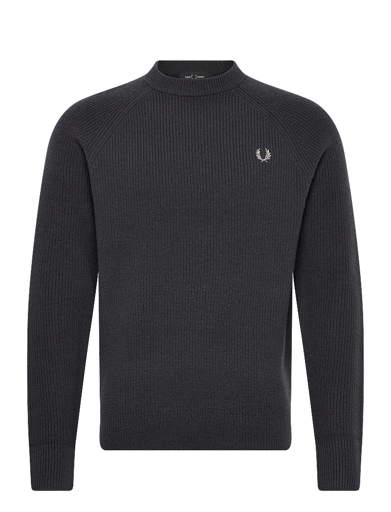 Fred Perry - LAMBSWOOL RAGLAN JMPR - rund hals - anchor grey - 0