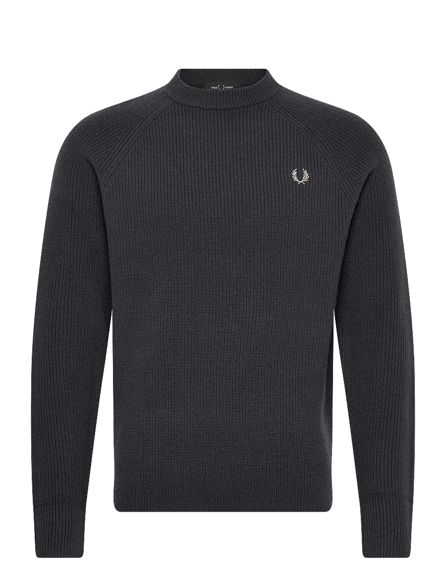 Fred Perry - LAMBSWOOL RAGLAN JMPR - rundhals - anchor grey - 0