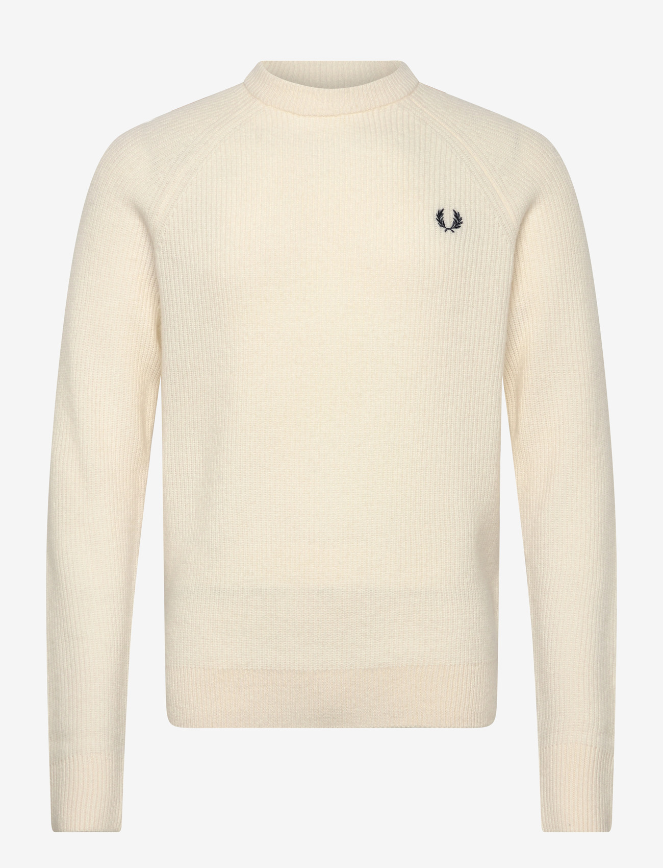 Fred Perry - LAMBSWOOL RAGLAN JMPR - rund hals - ecru - 0
