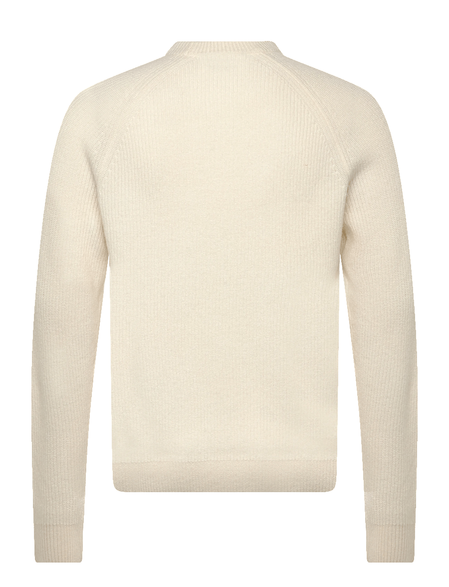 Fred Perry - LAMBSWOOL RAGLAN JMPR - rundhals - ecru - 1